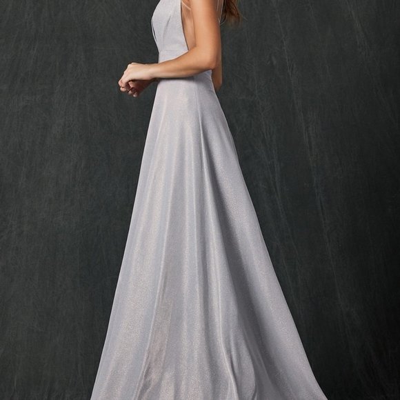 V-Neck Open Back Evening Party Dress JT208 - Picture 5 of 12